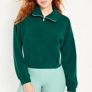 Old Navy Micro Fleece Cropped Pullover